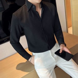Thermal Casual Plated Shirt for Men's